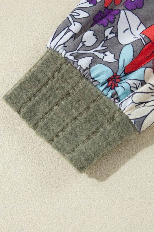 ribbed lace patch floral sweatshirt - Shop Style & More | Fresh Looks, Everyday Deals & Free Shipping