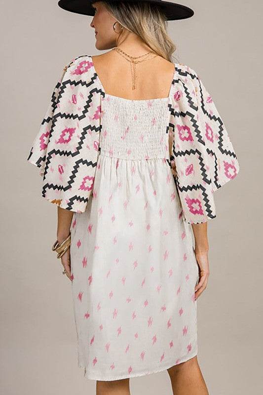 Ivory angel sleeve mini dress - Shop Style & More | Fresh Looks, Everyday Deals & Free Shipping
