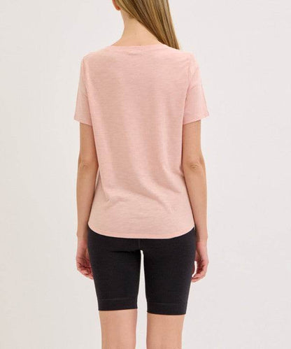 BAMBOO COTTON SLUB V NECK SHORT SLEEVE - Shop Style & More | Fresh Looks, Everyday Deals & Free Shipping