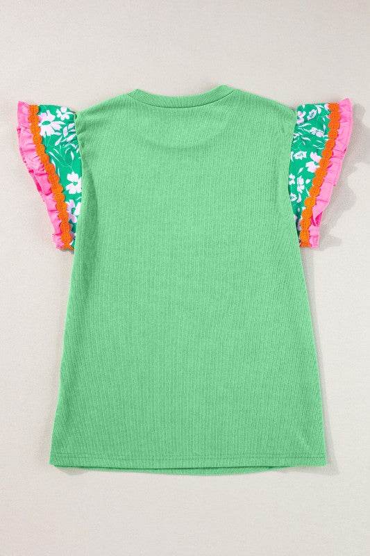 cotton peach ruffle layered top - Shop Style & More | Fresh Looks, Everyday Deals & Free Shipping