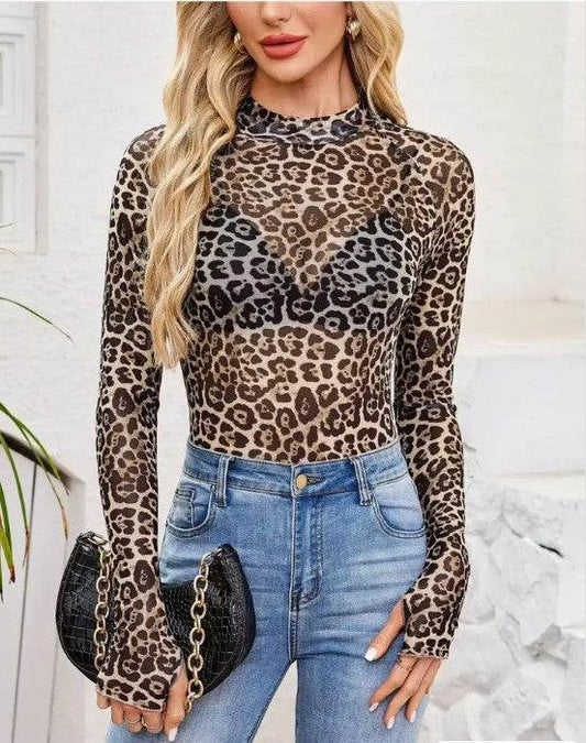 Mesh Printed Long Sleeve - Shop Style & More | Fresh Looks, Everyday Deals & Free Shipping