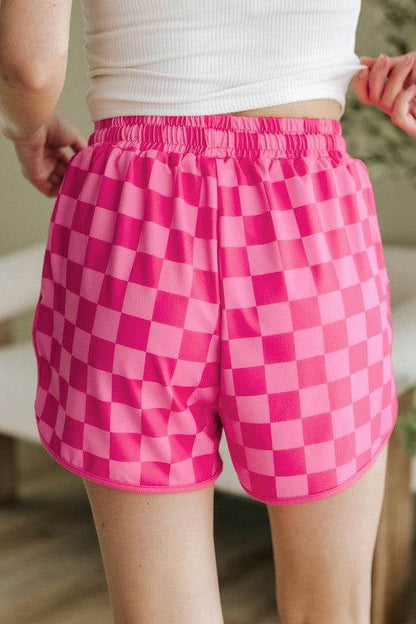 Checkered Drawstring Elastic Waist Casual Shorts - Shop Style & More | Fresh Looks, Everyday Deals & Free Shipping
