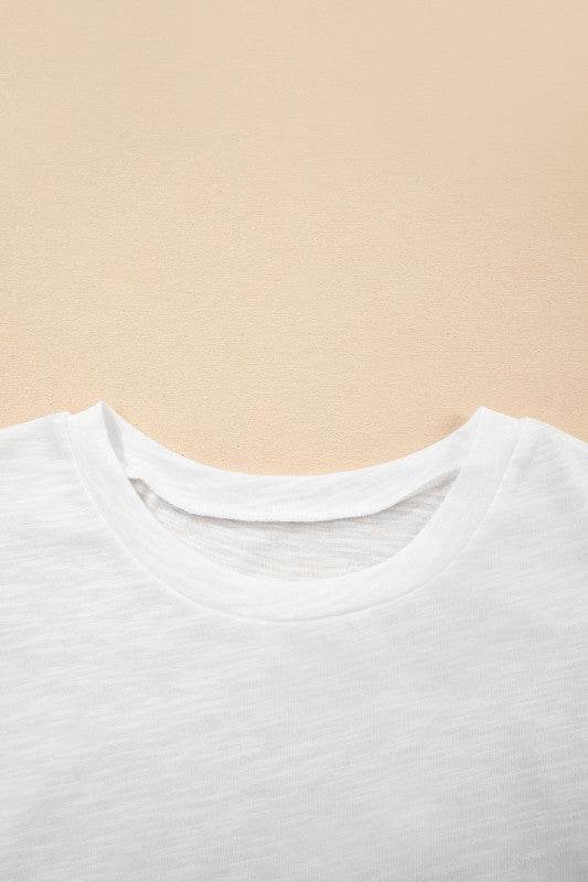 Cotton White Black Ruffle Sleeve Plain Blouse - Shop Style & More | Fresh Looks, Everyday Deals & Free Shipping