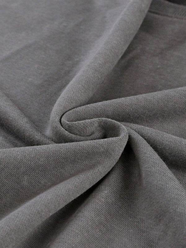 Cotton Acid Mineral Drop Shoulder Relax Sweatshirt - Shop Style & More | Fresh Looks, Everyday Deals & Free Shipping