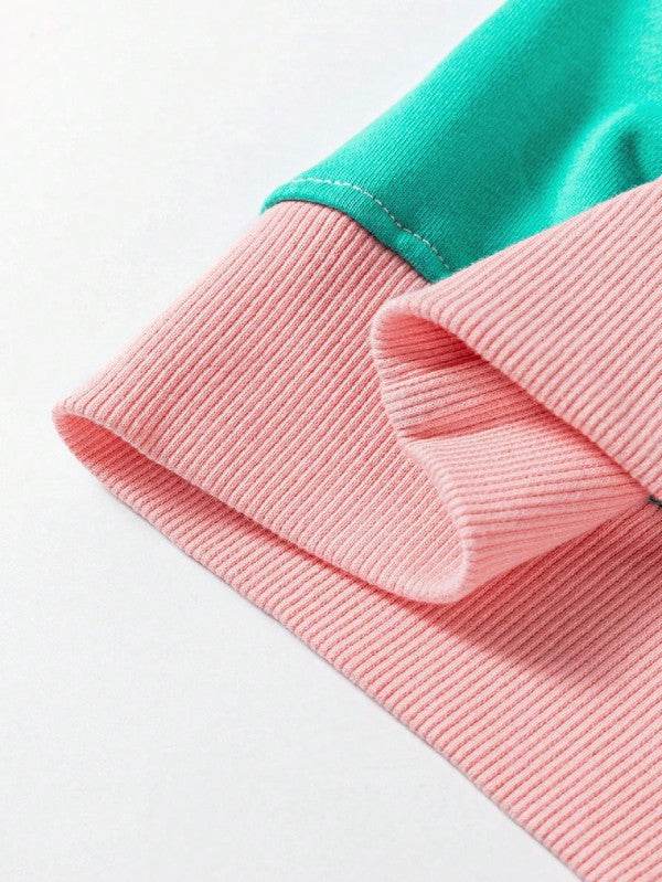 Cotton Colorblock Drop Shoulder Sweatshirt - Shop Style & More | Fresh Looks, Everyday Deals & Free Shipping