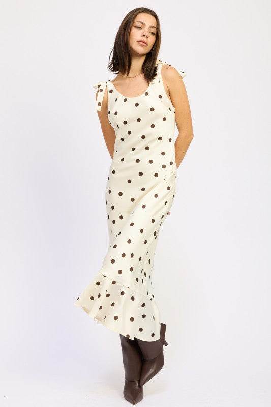 MERMAID MAXI DRESS WITH SHOULDER TIE - Shop Style & More | Fresh Looks, Everyday Deals & Free Shipping