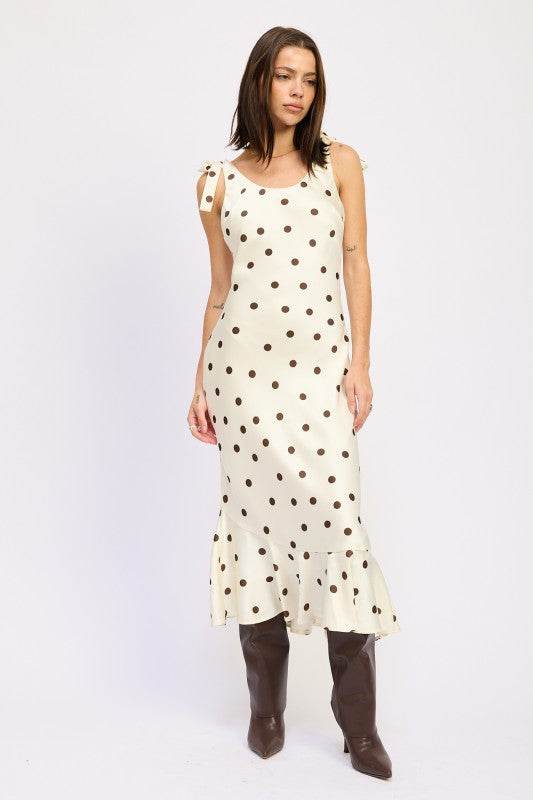 MERMAID MAXI DRESS WITH SHOULDER TIE - Shop Style & More | Fresh Looks, Everyday Deals & Free Shipping