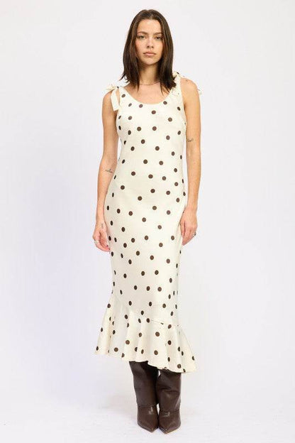 MERMAID MAXI DRESS WITH SHOULDER TIE - Shop Style & More | Fresh Looks, Everyday Deals & Free Shipping