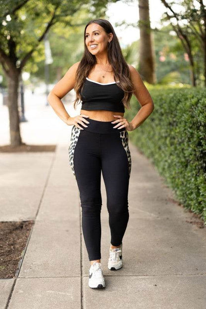 The Gianna Leopard Panel Sculpting Leggings - Shop Style & More | Fresh Looks, Everyday Deals & Free Shipping