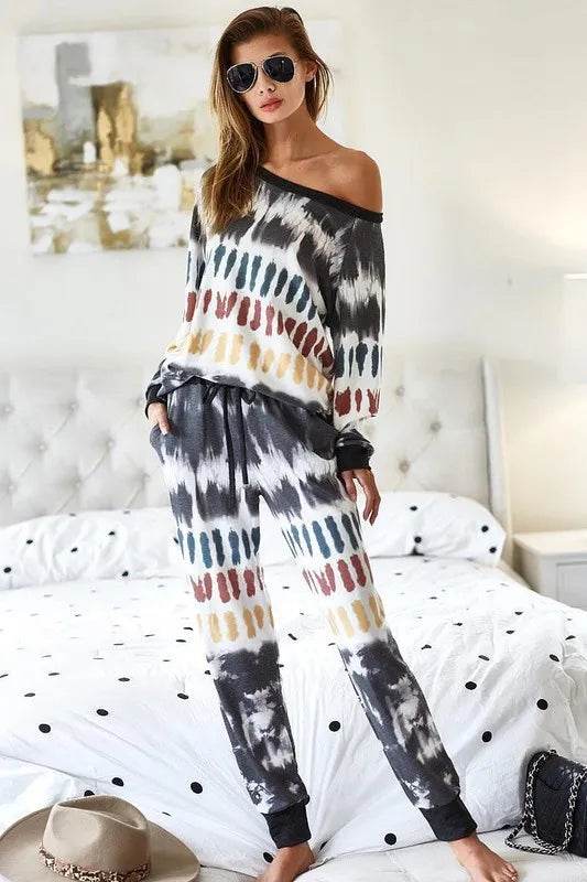BiBi Tie Dye Print French Terry Top - Shop Style & More | Fresh Looks, Everyday Deals & Free Shipping