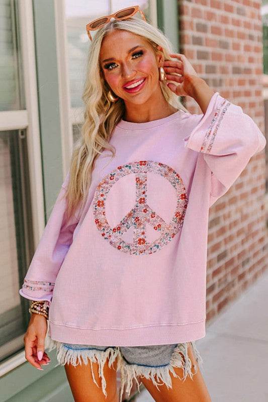 Drop Shoulder Wide Sleeve Casual Sweatshirts Top - Shop Style & More | Fresh Looks, Everyday Deals & Free Shipping