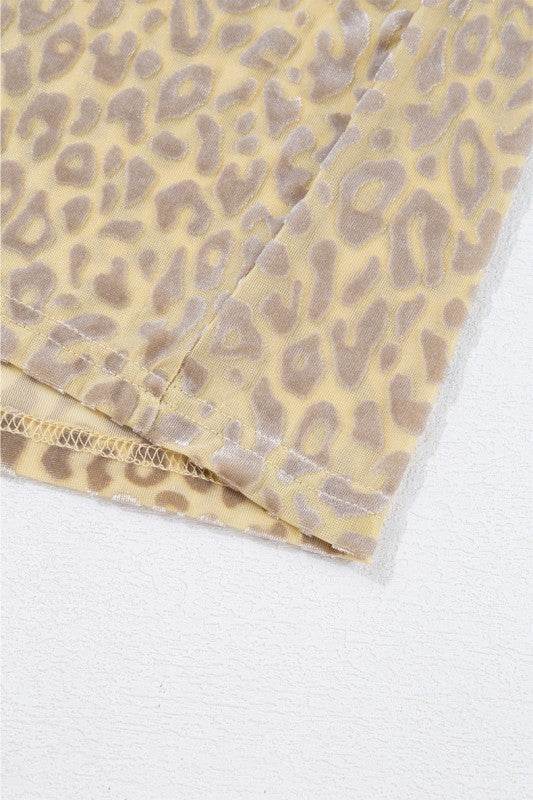 Women Leopard Velvet Burnout Off Shoulder Blouse - Shop Style & More | Fresh Looks, Everyday Deals & Free Shipping