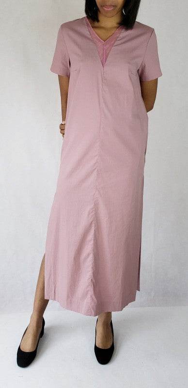 Maxi dress long side slits deep v neck with pocket - Shop Style & More | Fresh Looks, Everyday Deals & Free Shipping