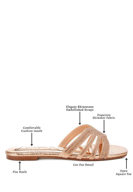 Dindy Rhinestone Cut Out Flats - Shop Style & More | Fresh Looks, Everyday Deals & Free Shipping