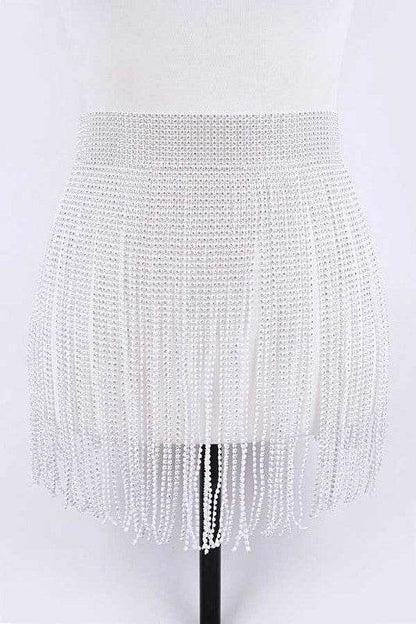 Rhinestone Slash Fringe Belt - Shop Style & More | Fresh Looks, Everyday Deals & Free Shipping