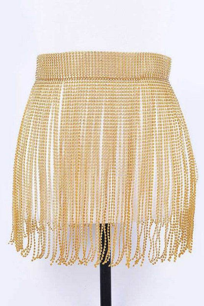 Rhinestone Slash Fringe Belt - Shop Style & More | Fresh Looks, Everyday Deals & Free Shipping