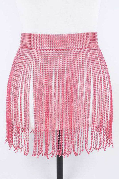 Rhinestone Slash Fringe Belt - Shop Style & More | Fresh Looks, Everyday Deals & Free Shipping