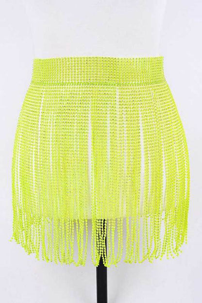 Rhinestone Slash Fringe Belt - Shop Style & More | Fresh Looks, Everyday Deals & Free Shipping