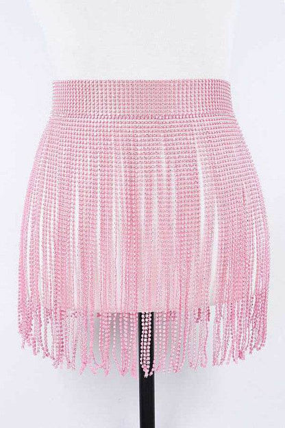 Rhinestone Slash Fringe Belt - Shop Style & More | Fresh Looks, Everyday Deals & Free Shipping