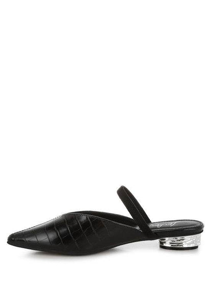 Renata Fantasy Heel Croco Mules - Shop Style & More | Fresh Looks, Everyday Deals & Free Shipping