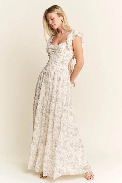 Jade By Jane Full Size Ruffle Sleeve Tiered Maxi Dress Plus Size - Shop Style & More | Fresh Looks, Everyday Deals & Free Shipping