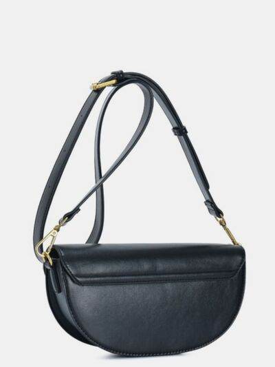 Fame Buckle Closure Crescent Faux Leather Crossbody Bag - Shop Style & More | Fresh Looks, Everyday Deals & Free Shipping