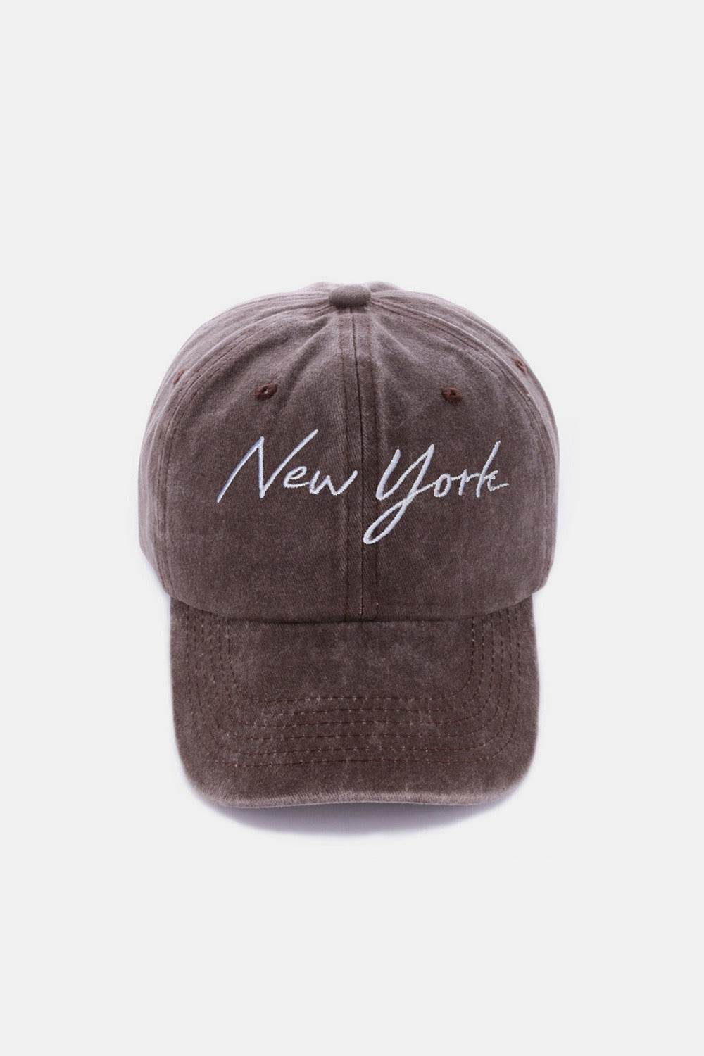 Zenana Washed Embroidered City Baseball Cap - Shop Style & More | Fresh Looks, Everyday Deals & Free Shipping