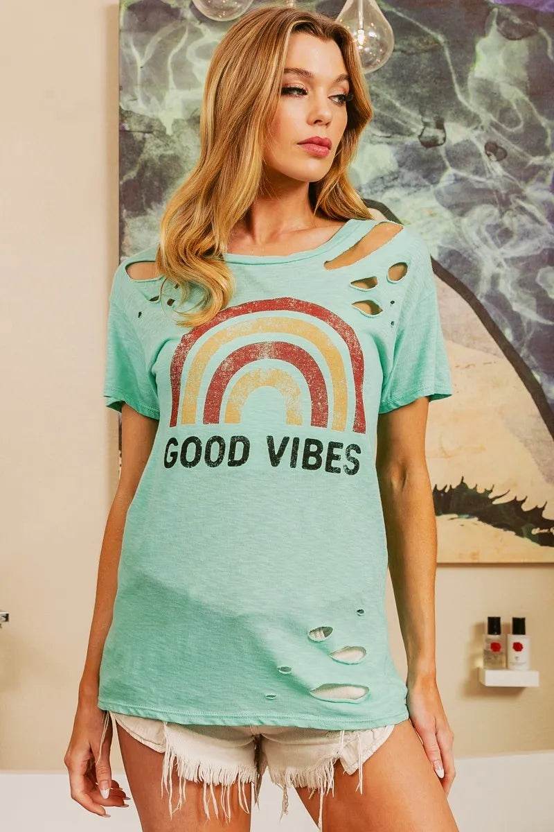 BiBi Cotton Slub Laser Top American Cow Boy Graphic - Shop Style & More | Fresh Looks, Everyday Deals & Free Shipping