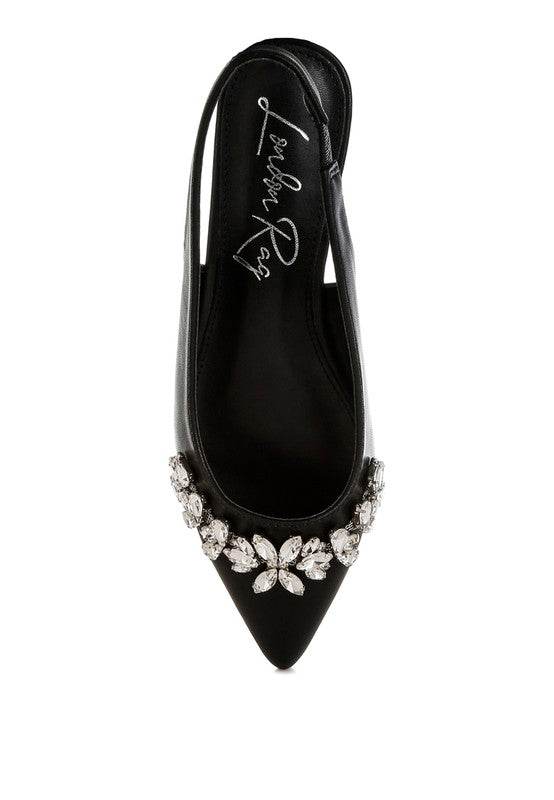 Adhara Diamante Embellished Flat Sandals - Shop Style & More | Fresh Looks, Everyday Deals & Free Shipping