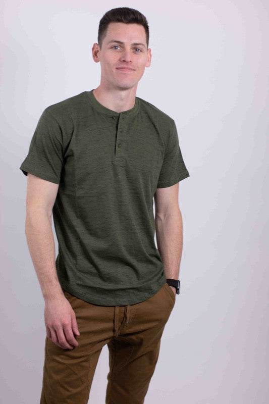 Short Sleeves Henley T-shirt - Shop Style & More | Fresh Looks, Everyday Deals & Free Shipping