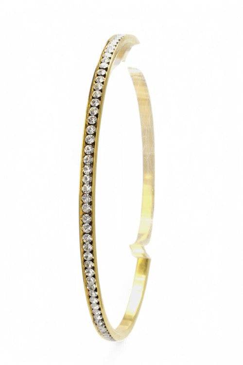 Channel Set Single Row Crystal Bangle - Shop Style & More | Fresh Looks, Everyday Deals & Free Shipping