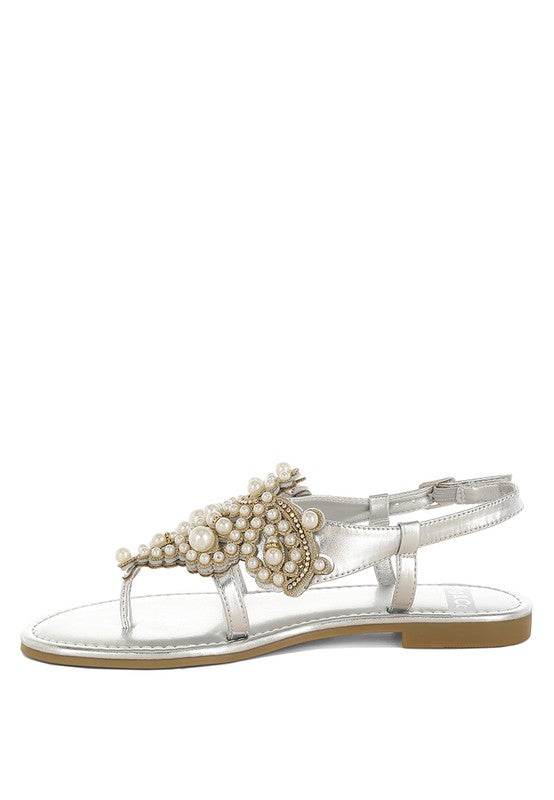 Opazie Metallic Pearl Embellished Flats - Shop Style & More | Fresh Looks, Everyday Deals & Free Shipping