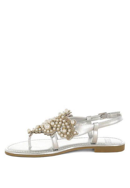 Opazie Metallic Pearl Embellished Flats - Shop Style & More | Fresh Looks, Everyday Deals & Free Shipping