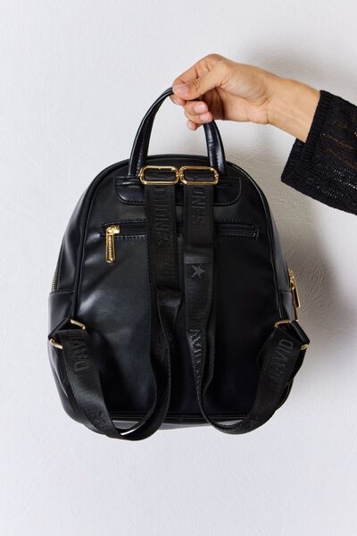 David Jones PU Leather Backpack Bags