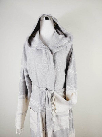 Unisex Robe, Beach or spa Robe with pockets - Gray - Shop Style & More | Fresh Looks, Everyday Deals & Free Shipping