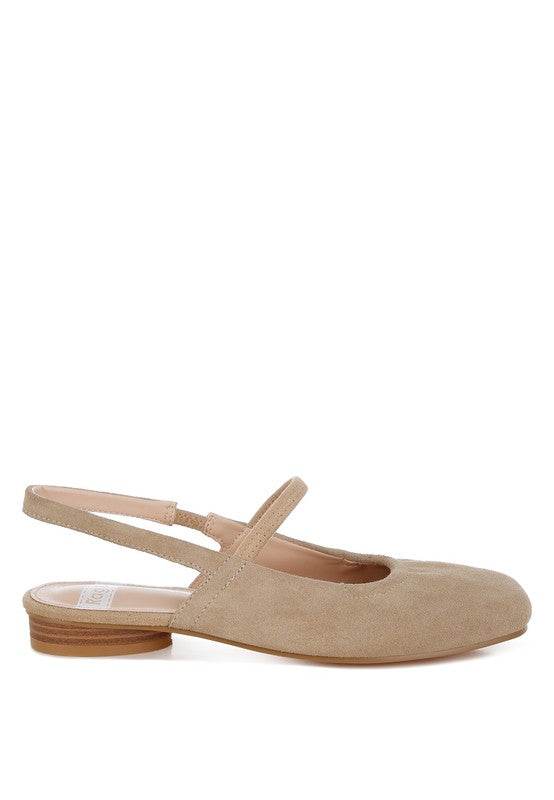 Bounzi Soft Suede Leather Slingback Sandals - Shop Style & More | Fresh Looks, Everyday Deals & Free Shipping