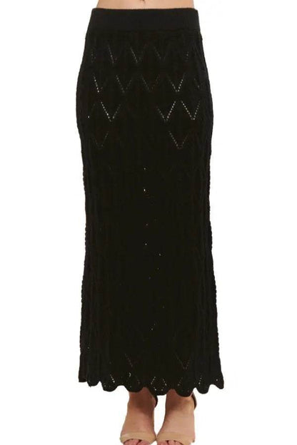 ADORA Scallop Trim Detail Knit Skirt - Shop Style & More | Fresh Looks, Everyday Deals & Free Shipping