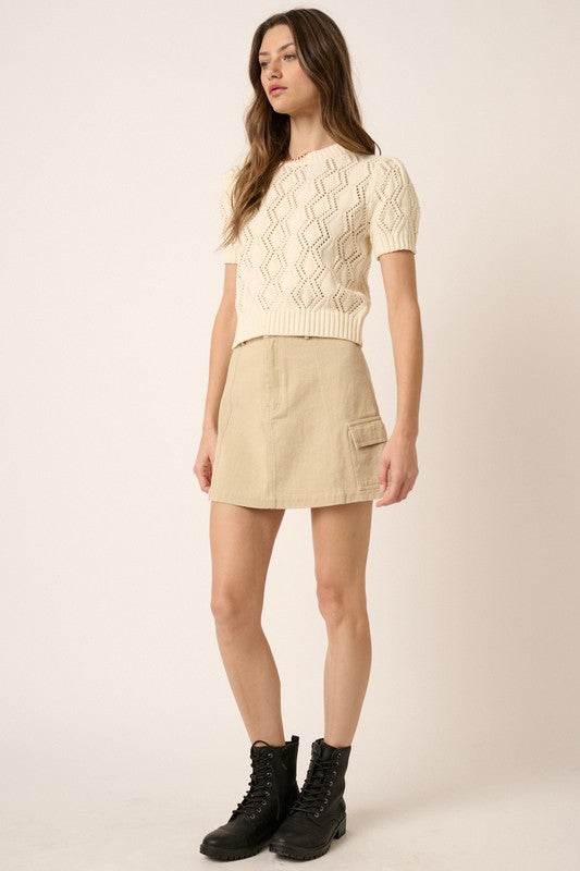 Mittoshop Cargo Mini Skirt with Side Pockets - Shop Style & More | Fresh Looks, Everyday Deals & Free Shipping
