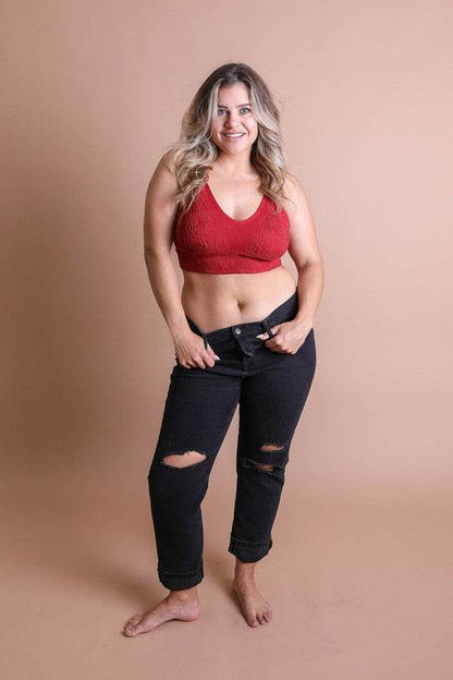 Seamless Padded Textured Brami Plus Size - Shop Style & More | Fresh Looks, Everyday Deals & Free Shipping
