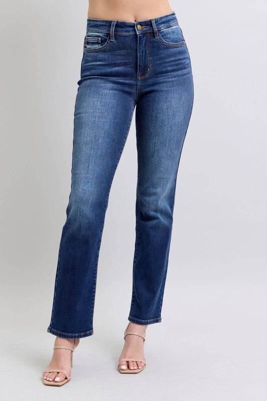Judy Blue Full Size Washed Straight Leg Jeans with Pockets - Shop Style & More | Fresh Looks, Everyday Deals & Free Shipping