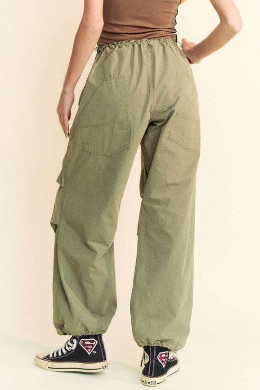 Davi & Dani Drawstring Baggy Pants with Pockets - Shop Style & More | Fresh Looks, Everyday Deals & Free Shipping