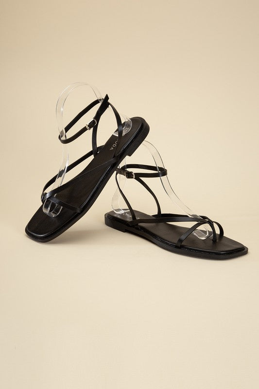 ELIO-1 Flat Sandals BLACK 5.5 Sandals