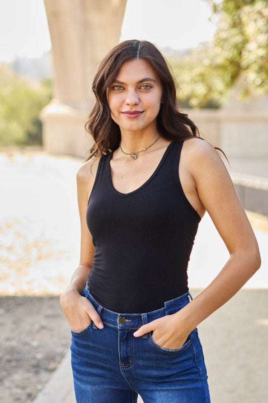 Zenana Racerback Tank Bodysuit - Shop Style & More | Fresh Looks, Everyday Deals & Free Shipping