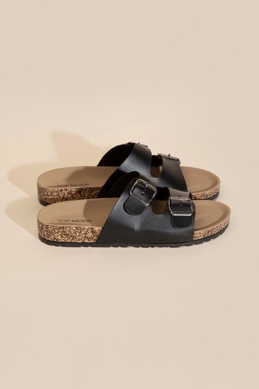 MARS-1 Buckle Strap Slides Sandals