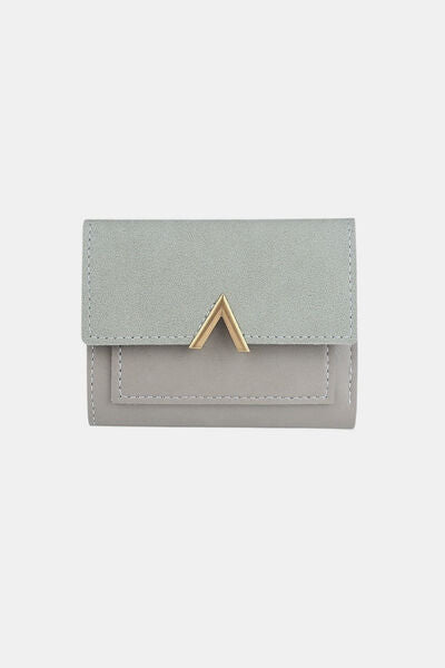 Zenana Compact Trifold Wallet Grey One Size Bags