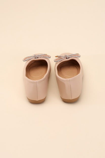 DOROTHY-77 Bow Ballet Flats Sandals