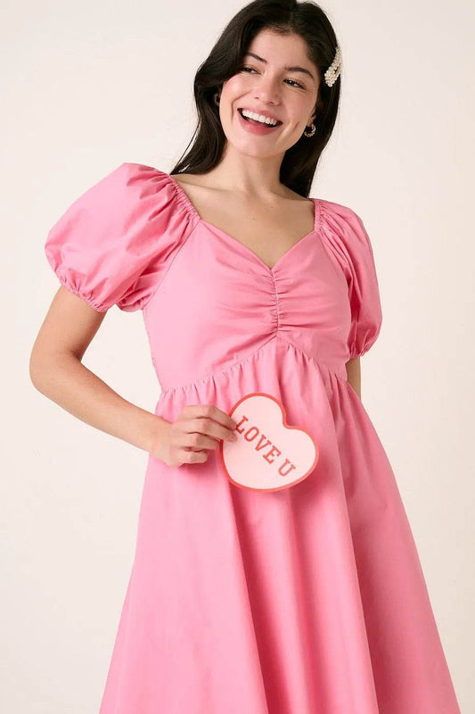 Mittoshop Sweetheart Puff Sleeve Smocked Mini Dress - Shop Style & More | Fresh Looks, Everyday Deals & Free Shipping