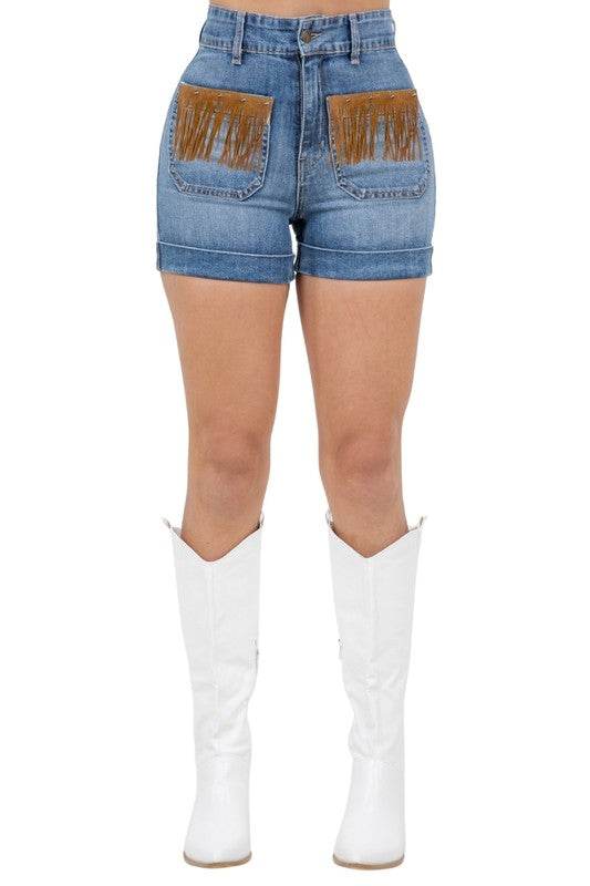 Willow Fringe Short Medium Wash - Shop Style & More | Fresh Looks, Everyday Deals & Free Shipping