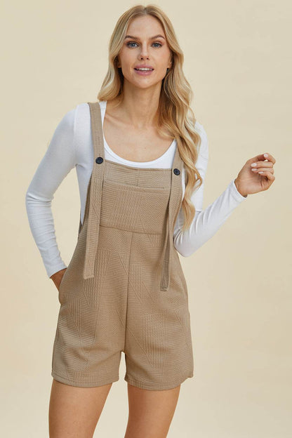 Double Take Full Size Texture Sleeveless Romper - Shop Style & More | Fresh Looks, Everyday Deals & Free Shipping