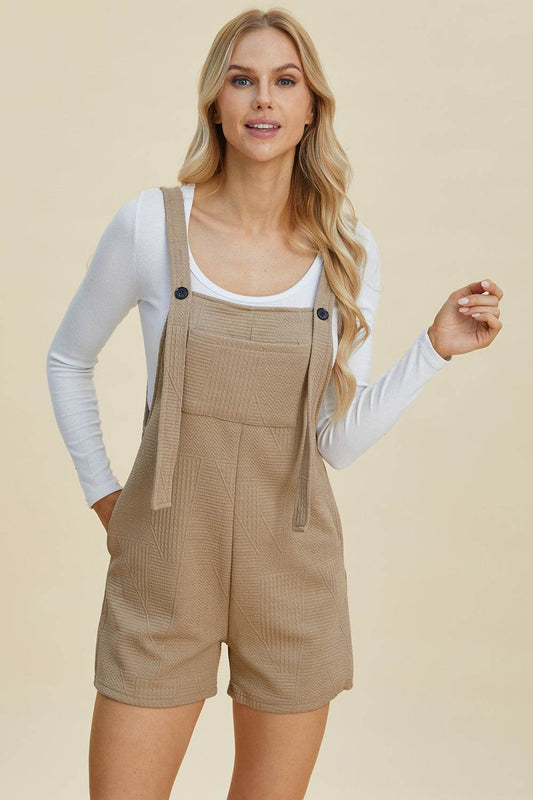 Double Take Full Size Texture Sleeveless Romper - Shop Style & More | Fresh Looks, Everyday Deals & Free Shipping